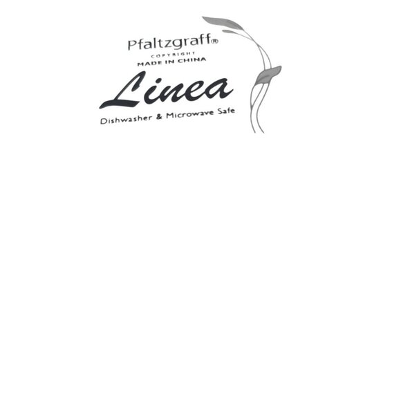 Pfaltzgraff Linea Grey on White Floral Coup Salad Luncheon Plates – Set of 3 - Picture 7 of 14